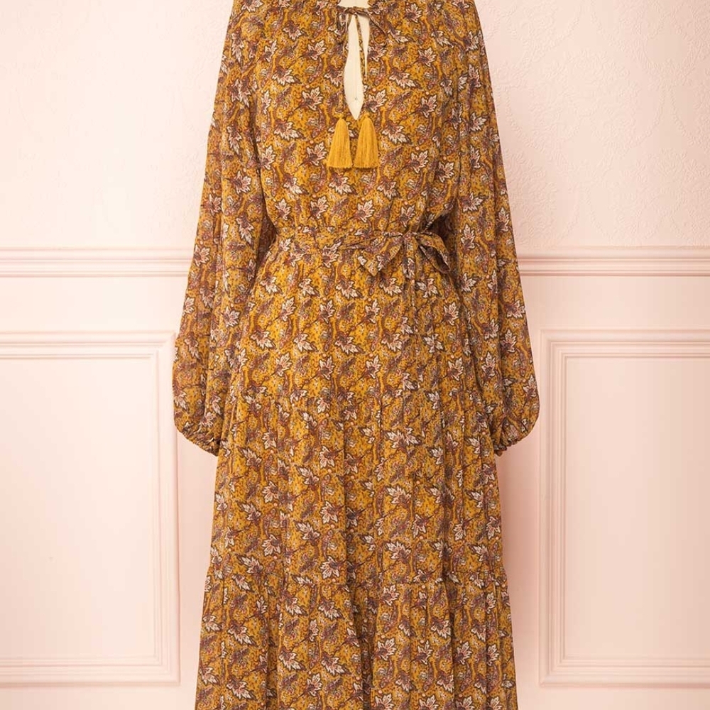 NWT MINKPINK | Sukenosuri Long Sleeve Midi Dress